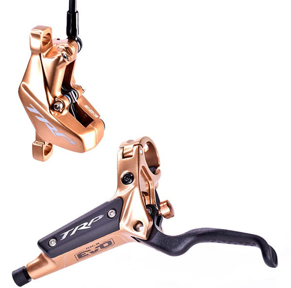 TRP DH-R EVO HD-M846 Disc Brake and Lever - Rear Hydraulic Post Mount Gold