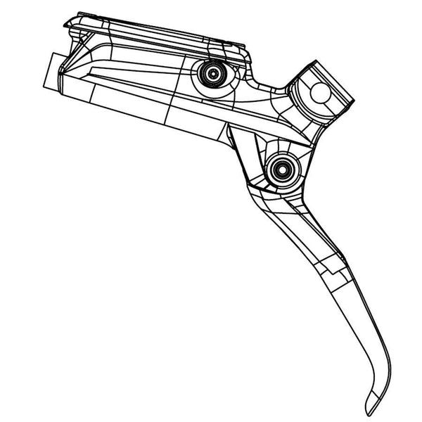 SRAM Level TLM Disc Brake Lever Assembly - Version 2 Aluminum Dark Gray A1-B1