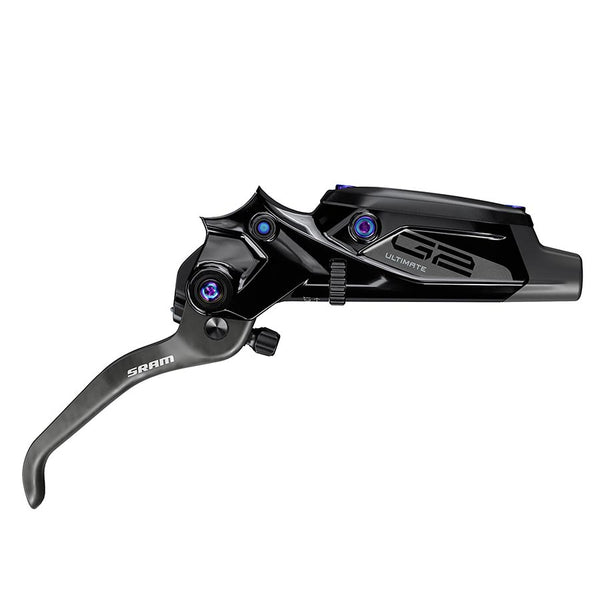 SRAM G2 Ultimate Disc Brake Lever Assembly - Carbon Lever Gloss BLK Rainbow Hardware A2