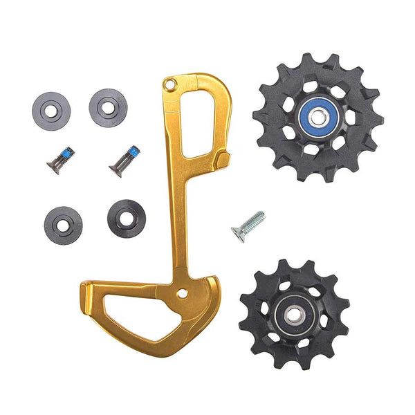 SRAM XX1 Eagle Ceramic Bearing Pulleys and Gold Inner Cage
