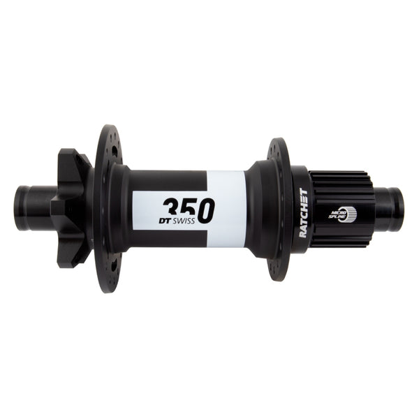 OPEN BOX - DT Swiss 350 Rear Hub - 12 x 157mm 6-Bolt Micro Spline Black 32H 36pt