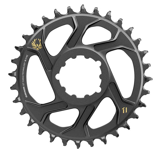 SRAM X-SYNC 2 SL 3mm Chainring Teeth: 32 Speed: 11/12 BCD: Direct Mount Single Aluminum Gold