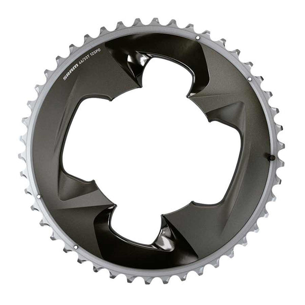 SRAM Force 2x12-Speed Inner Chainring - 35t 107 BCD 4-Bolt Blast BLK For use 48t Outer