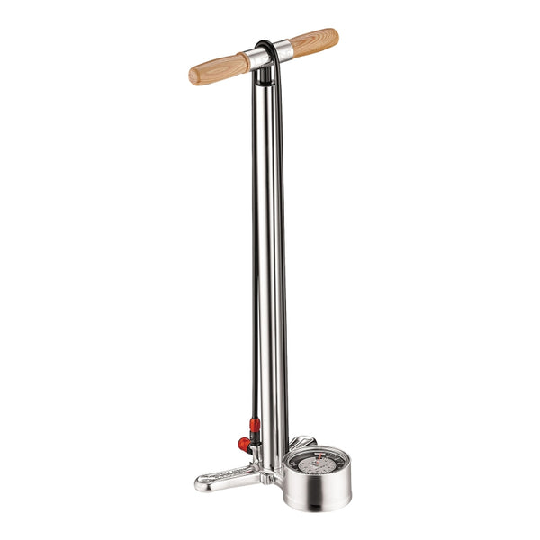 Lezyne Alloy Floor Drive Pump Standard Length: ABS-1 Chuck Silver