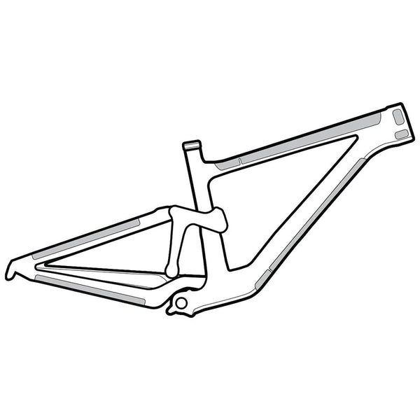 Lizard Skins Clear Protective Frame Wrap - Frame Kit