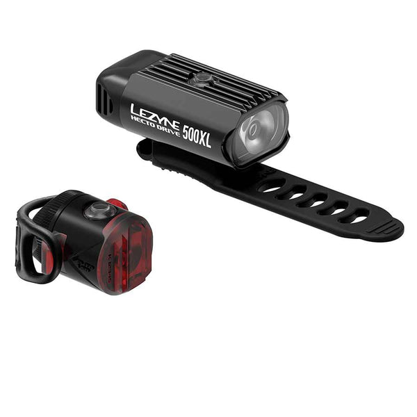 Lezyne Hecto 500XL/Femto Headlight/Taillight Set - Black