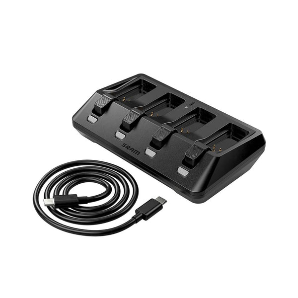 SRAM AXS eTap 4-Port Battery Base Charger - Includes USB-C Cord Batteries not included