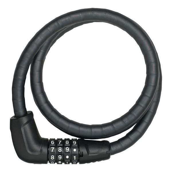 ABUS Tresorflex 6615 Combination Coiled Cable Lock 120cm x 15mm With Mount BLK