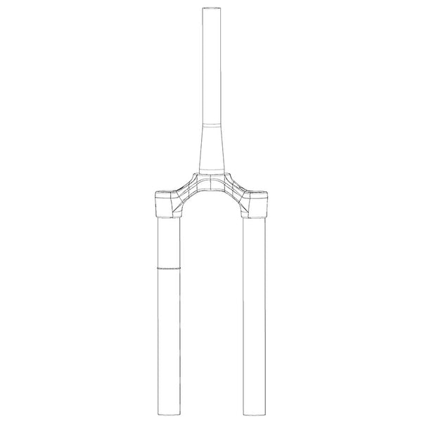 RockShox CSU - DebonAir 27.5" 15x110mm 46mm OS Tapered Steerer Pike B1-B2 Pike Select/Select+ 2020 Diffusion BLK