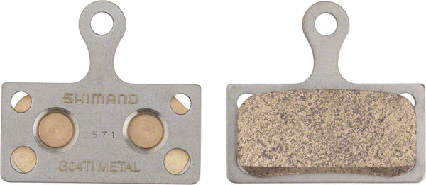 Shimano G04TI-MX Disc Brake Pads Springs - Metal Compound Titanium Back Plate One Pair