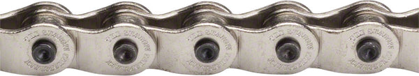 The Shadow Conspiracy Interlock V2 Race Chain - Single Speed 3/32" 98 Links Half Link Chain Silver