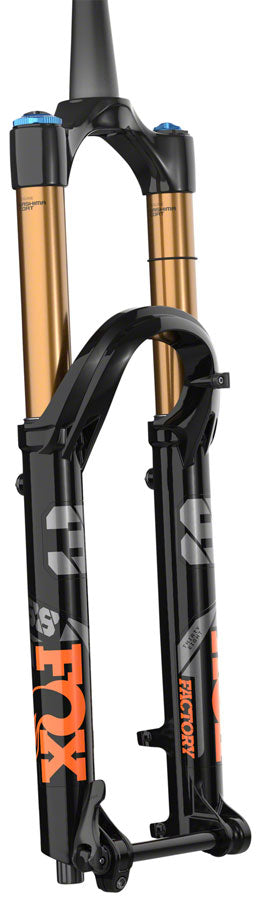 FOX 38 Factory Suspension Fork - 27.5" 180 mm 15QR x 110 mm 37 mm Offset Shiny BLK Grip 2 Damper