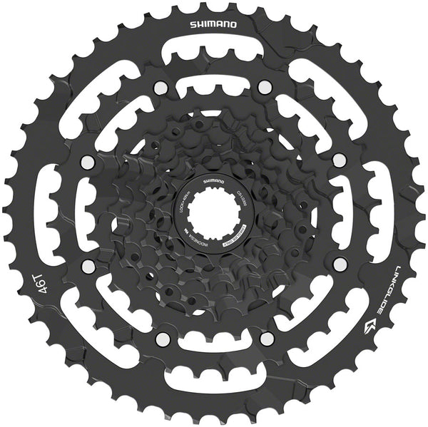 Shimano CUES  CS-LG300-9 Cassette - 9-Speed 11-46t LINKGLIDE Black