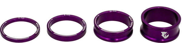 Wolf Tooth Precision Headset Spacer Kit with 3mm, 5mm, 10mm, and 15mm Stack Spacers