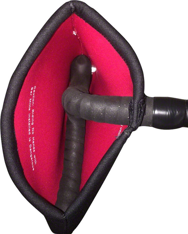 Bar Mitts Dual Position Road Pogie Handlebar Mittens Externally Routed Shimano One Size BLK