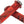 DMR DeathGrip Flanged Grips - Thin Lock-On Marble Red