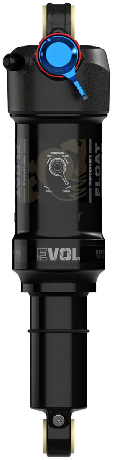 FOX Float Performance Rear Shock - Metric 210 x 55 mm EVOL LV 2-Position Adj 0.1 Spacer BLK
