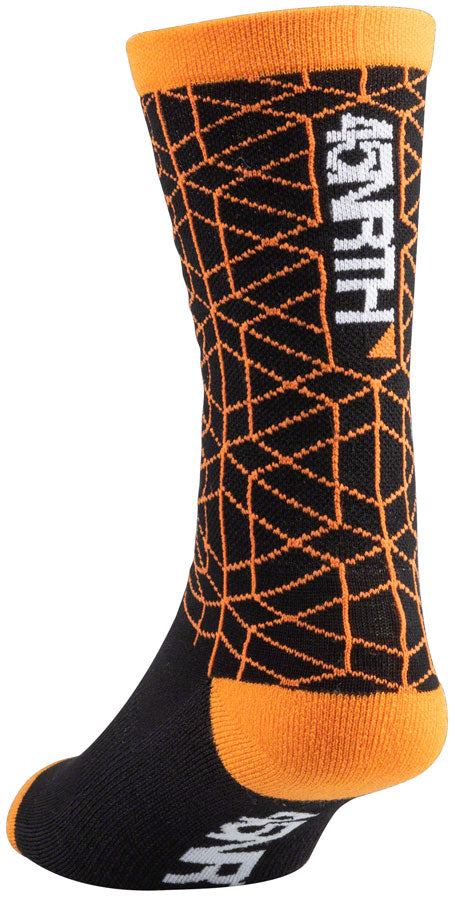45NRTH Lumi Midweight Wool Sock - Orange Small