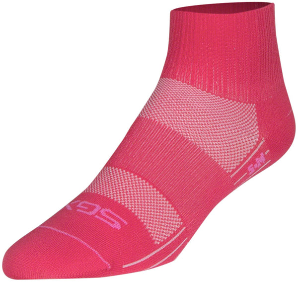 SockGuy Pink Sugar SGX Socks - 2.5" Pink Large/X-Large