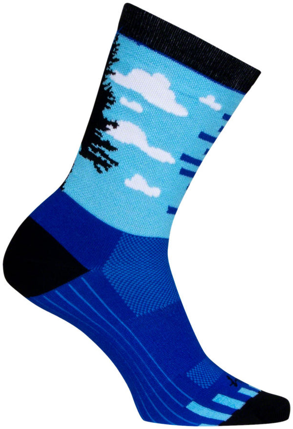 SockGuy Night and Day Crew Sock - 6" Small/Medium