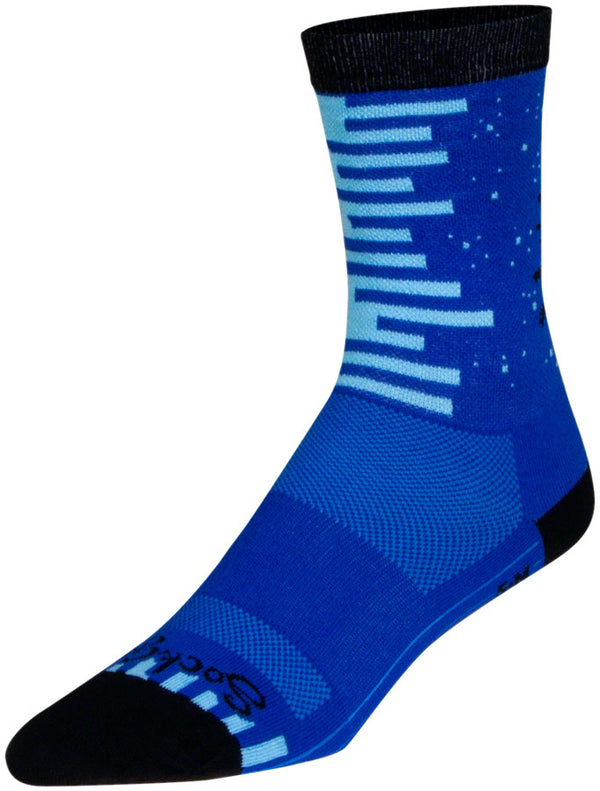 SockGuy Night and Day Crew Sock - 6" Small/Medium