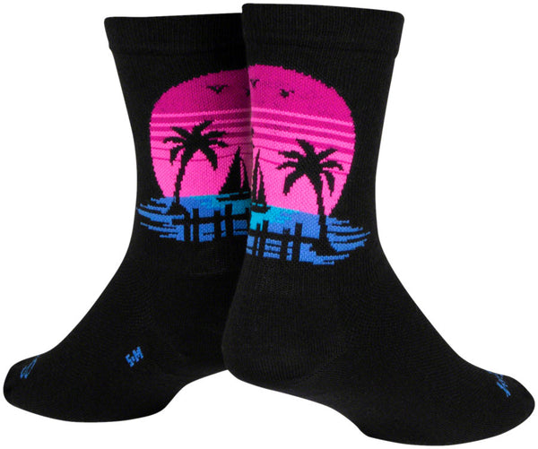 SockGuy Sunset Crew Sock - 6" Small/Medium