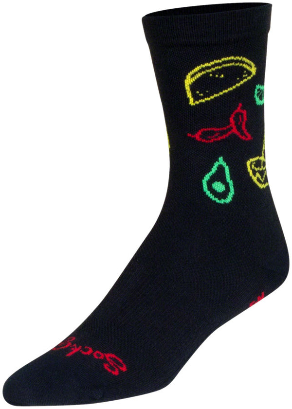 SockGuy Taco Life Crew Sock - 6" Small/Medium