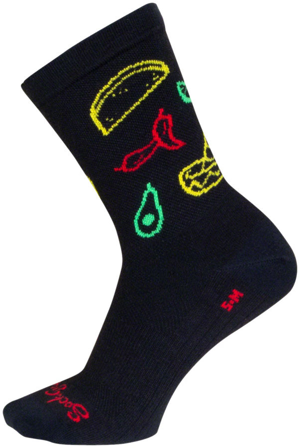 SockGuy Taco Life Crew Sock - 6" Small/Medium