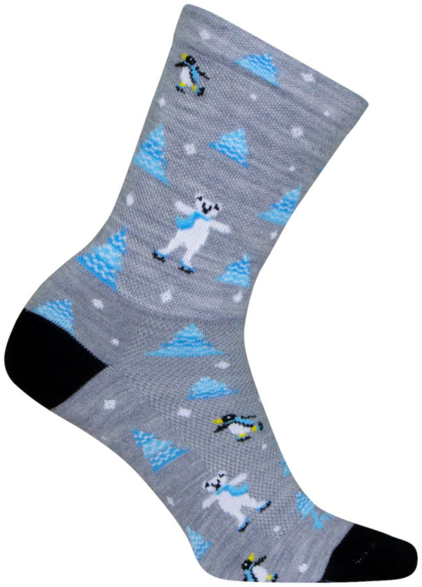 SockGuy Snow Day Wool Sock - 6" Small/Medium