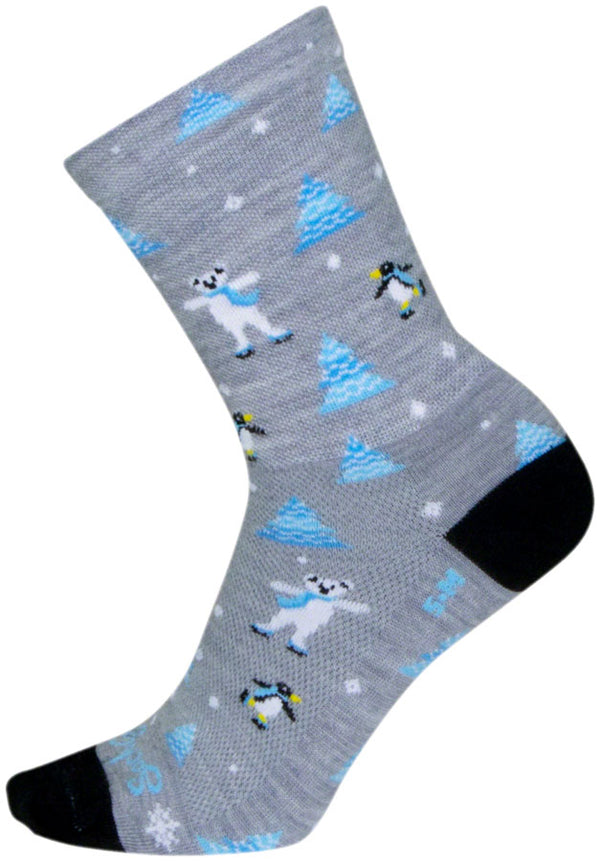 SockGuy Snow Day Wool Sock - 6" Small/Medium