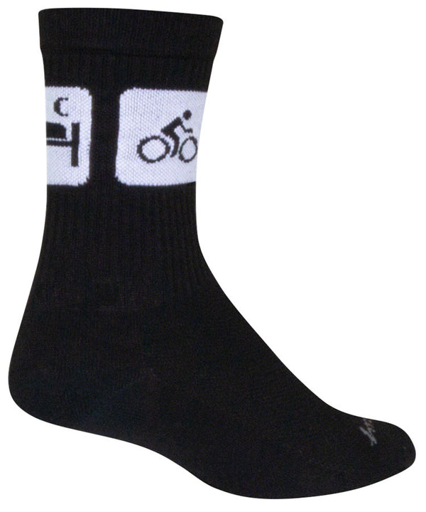 SockGuy Crew Repeats Socks - 6" Black Large/X-Large