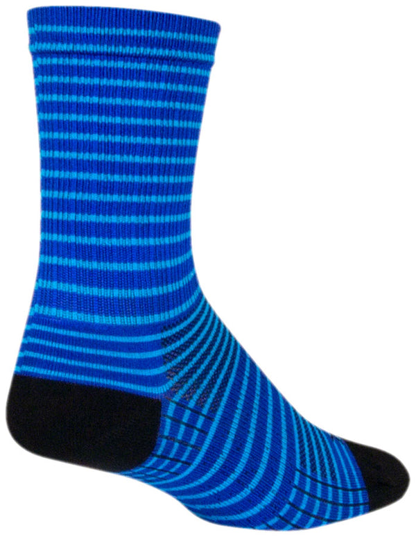 SockGuy SGX Royal Stripes Socks - 6" Royal Small/Medium