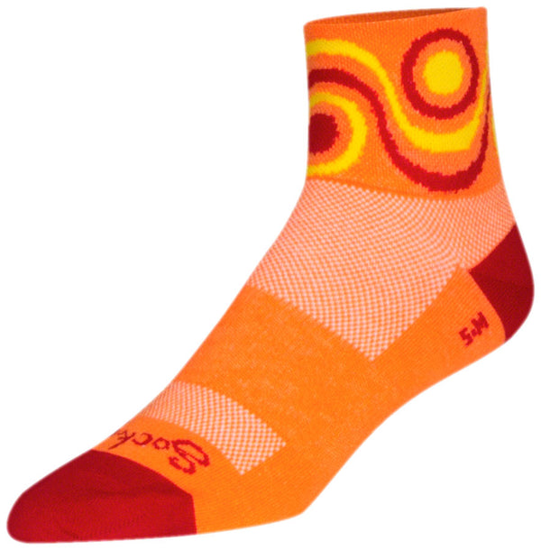 SockGuy Classic Flow Socks - 3" Orange Large/X-Large