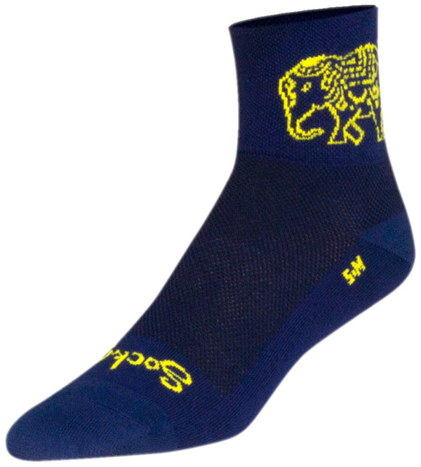 SockGuy Classic Henna Socks - 3" Blue Small/Medium