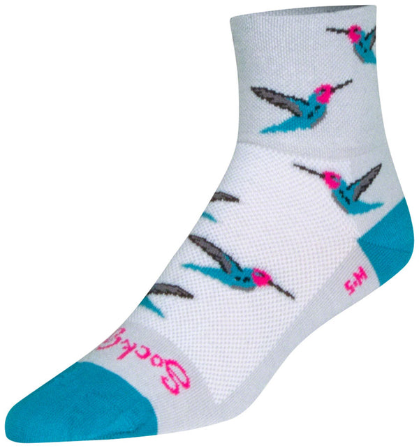 SockGuy Classic Humming Socks - 3" White Large/X-Large