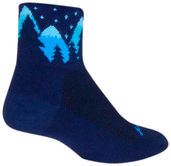 SockGuy Classic Midnight Socks - 3" Black Small/Medium