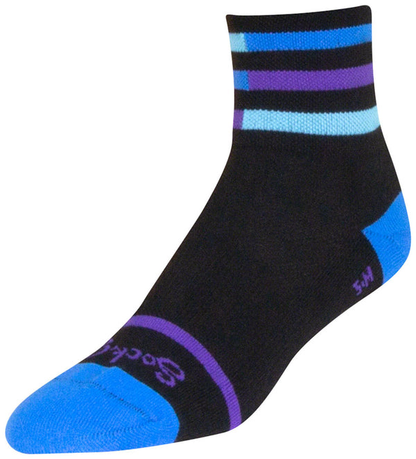 SockGuy Classic Royalty Socks - 3" Black Small/Medium
