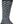 45NRTH Snow Band Midweight Knee High Wool Sock - Dark Gray/Dark Blue Medium